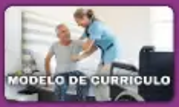 Modelo de currículo para cuidador de idosos mostrado na referência
